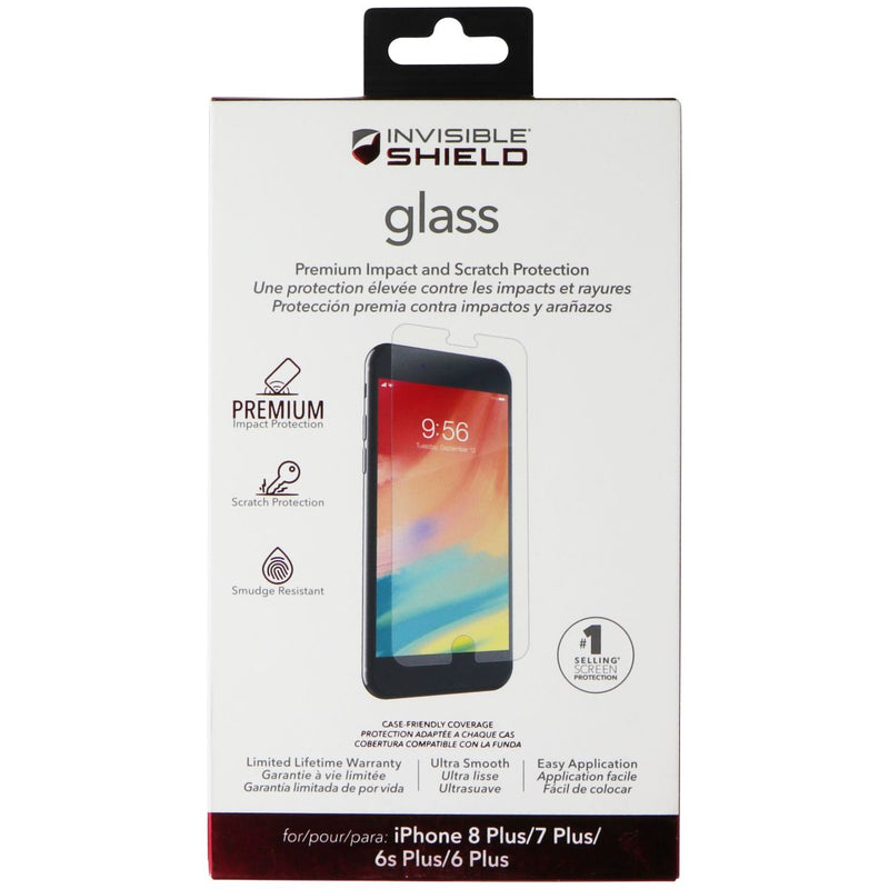 ZAGG InvisibleShield (Glass) Screen Protector for iPhone 8 Plus/7 Plus/6s Plus