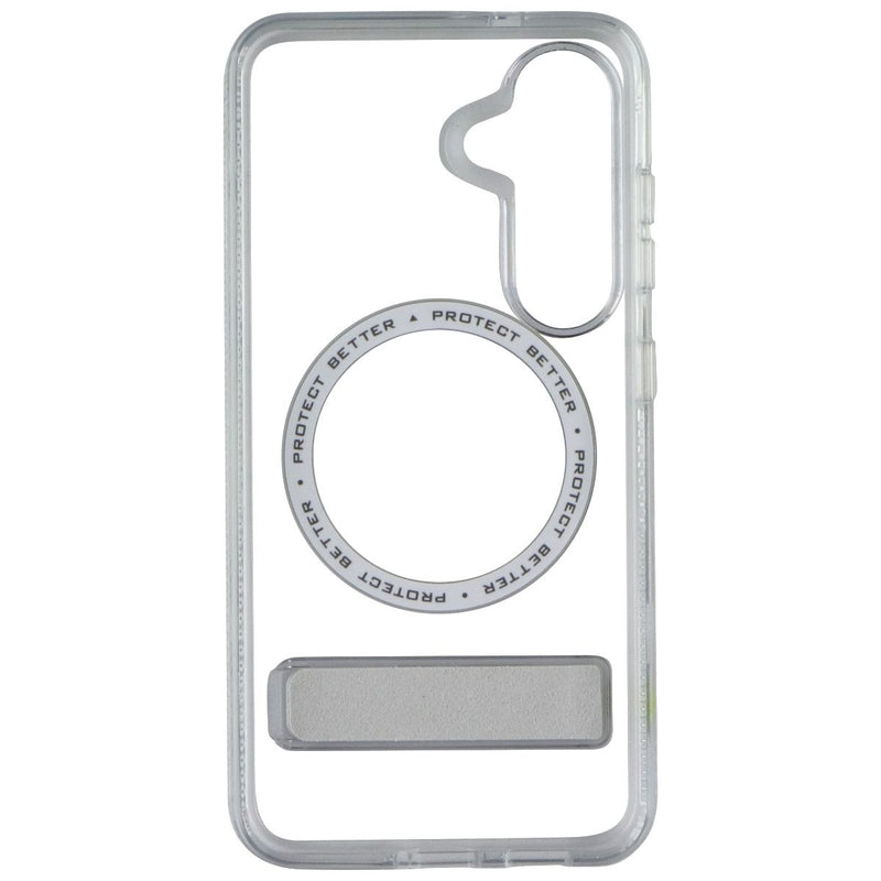 ZAGG Crystal Palace Snap Magnetic Kickstand Case for Samsung Galaxy S25 - Clear