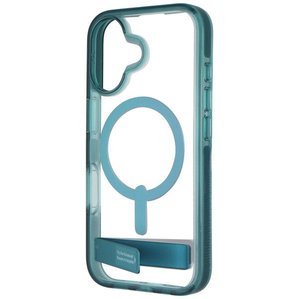 ZAGG Santa Cruz Snap Kickstand Case for MagSafe for Apple iPhone 16 - Retro Blue