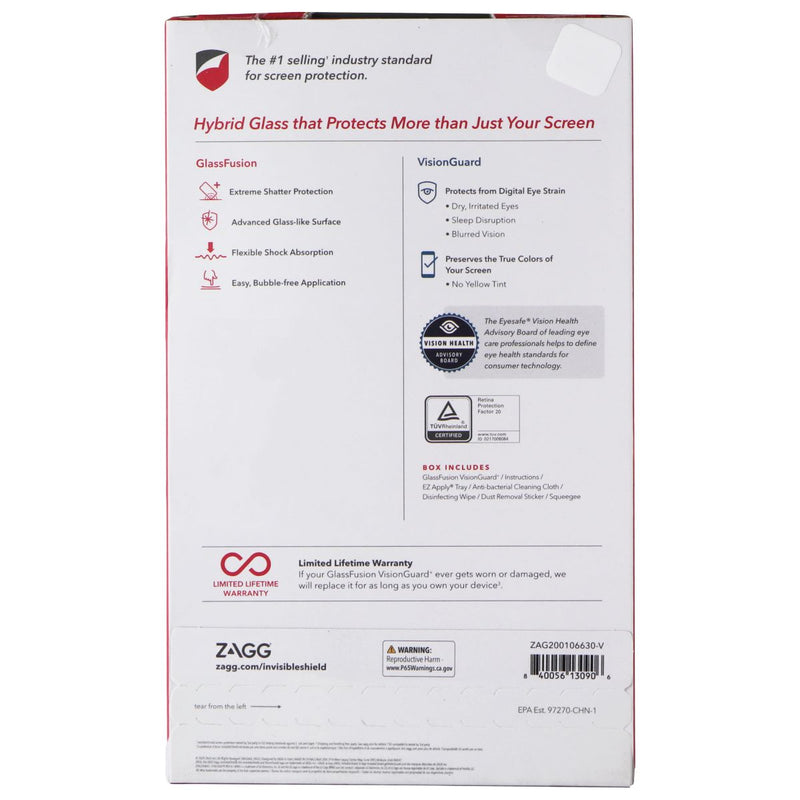 ZAGG (Glassfusion Visionguard+) Screen Protector for Galaxy Note20 Ultra 5G