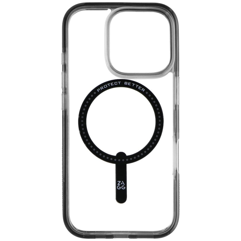 ZAGG Santa Cruz Snap Case for MagSafe for Apple iPhone 16 Pro - Black / Clear