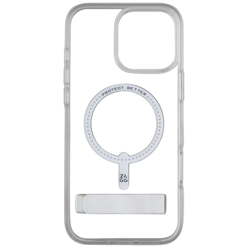 ZAGG Crystal Palace Snap Kickstand Case for MagSafe for iPhone 16 Pro Max -Clear