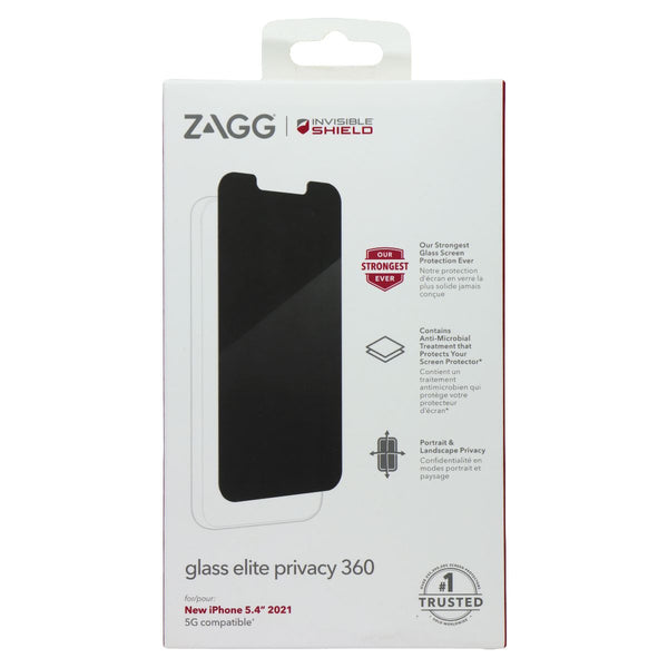 ZAGG Glass Elite Privacy 360 Glass Screen Protector for Apple iPhone 13 mini