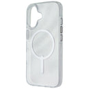 ZAGG Milan Snap Series Case for MagSafe for iPhone 16 - White Glitter Swirl