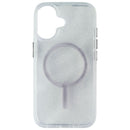 ZAGG Milan Snap Series Case for MagSafe for iPhone 16 - White Glitter Swirl