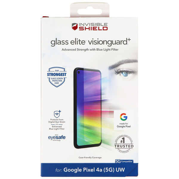ZAGG (Glass Elite VisionGuard+) Screen Protector for Google Pixel 4a (5G) UW