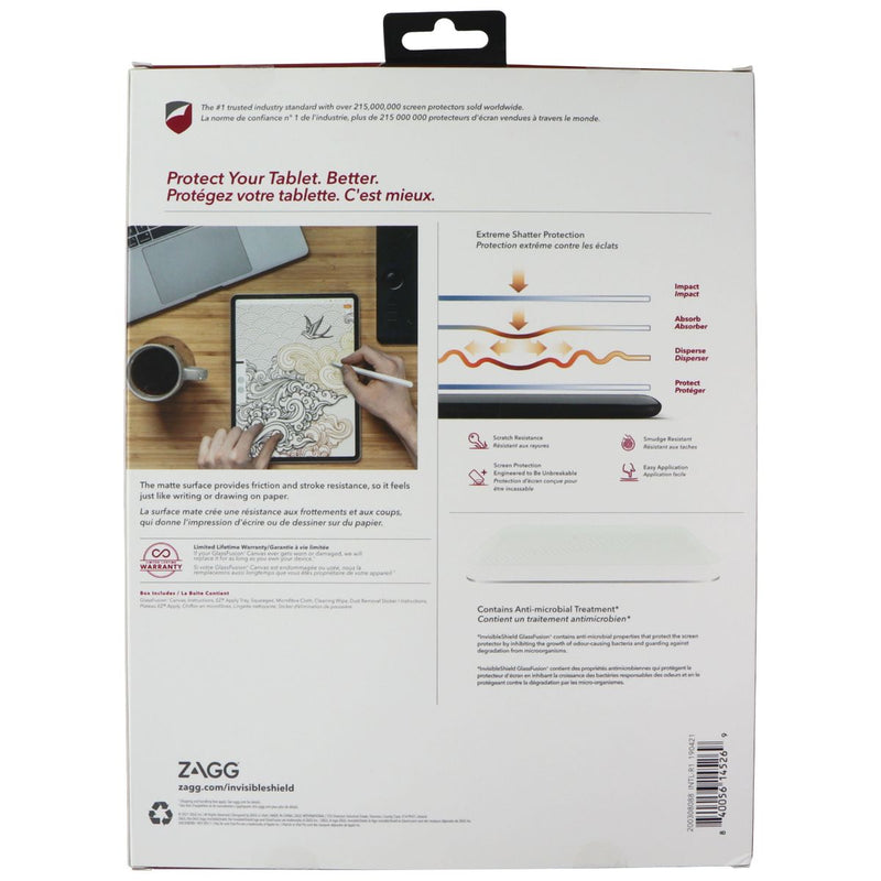 ZAGG InvisibleShield GlassFusion+ Canvas Protector for iPad Pro 11 (2021)/Air 4