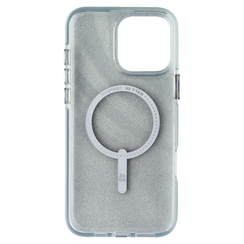 ZAGG Milan Snap Case for MagSafe for iPhone 16 Pro Max - Clear/Glitter Swirl