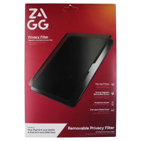 ZAGG Magnetic Removable Privacy Filter for iPad 10.9-in 2025 & 10.9-in 10th Gen