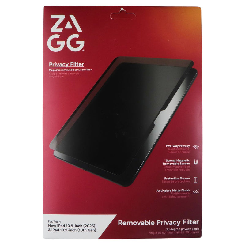 ZAGG Magnetic Removable Privacy Filter for iPad 10.9-in 2025 & 10.9-in 10th Gen