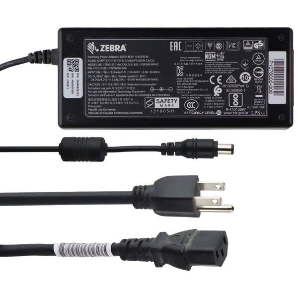Zebra  24V/2.5A 60W Switching Power Adapter (FSP060-RPAC) - Black