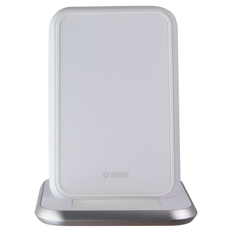 Zens Aluminium Stand Wireless 10W Qi Fast Charger - White (AU PLUG)