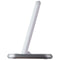 Zens Aluminium Stand Wireless 10W Qi Fast Charger - White (AU PLUG)