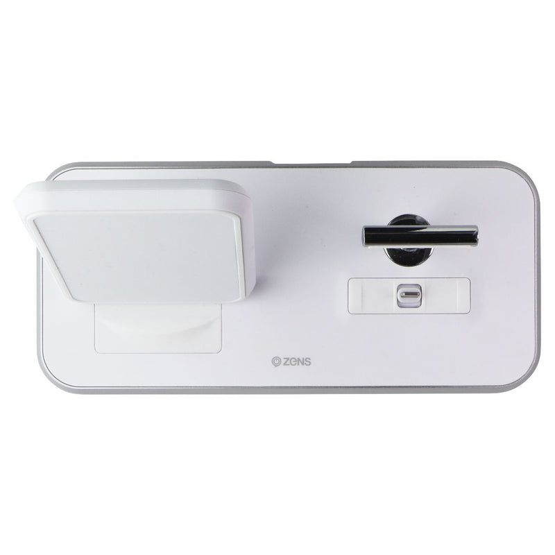 ZENS Stands + Dock Fast 20W Wireless Qi Charger for iPhone - White (AU PLUG)