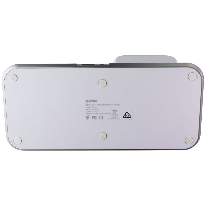 ZENS Stands + Dock Fast 20W Wireless Qi Charger for iPhone - White (AU PLUG)