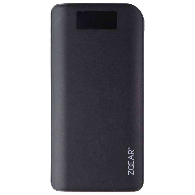 ZGEAR 20,000mAh High Capacity USB & USB-C Power Bank with LCD Display - Black