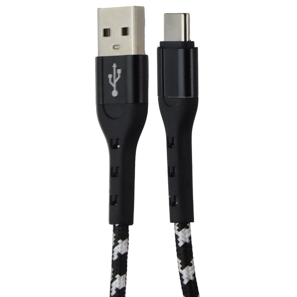 ZGear 10ft USB-A to USB-C Braided Sync & Charge Cable - Black/Silver