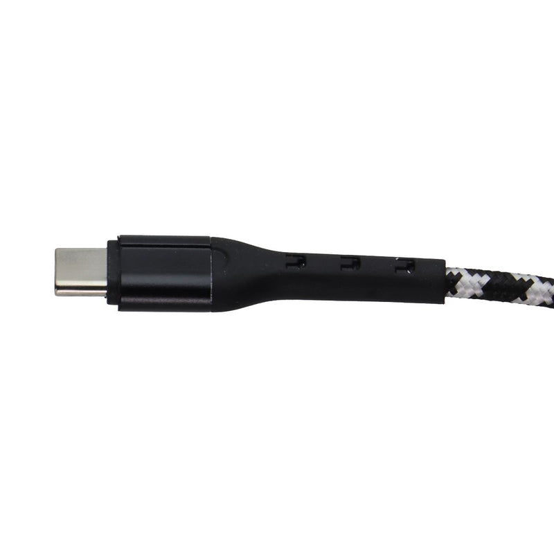 ZGear 10ft USB-A to USB-C Braided Sync & Charge Cable - Black/Silver
