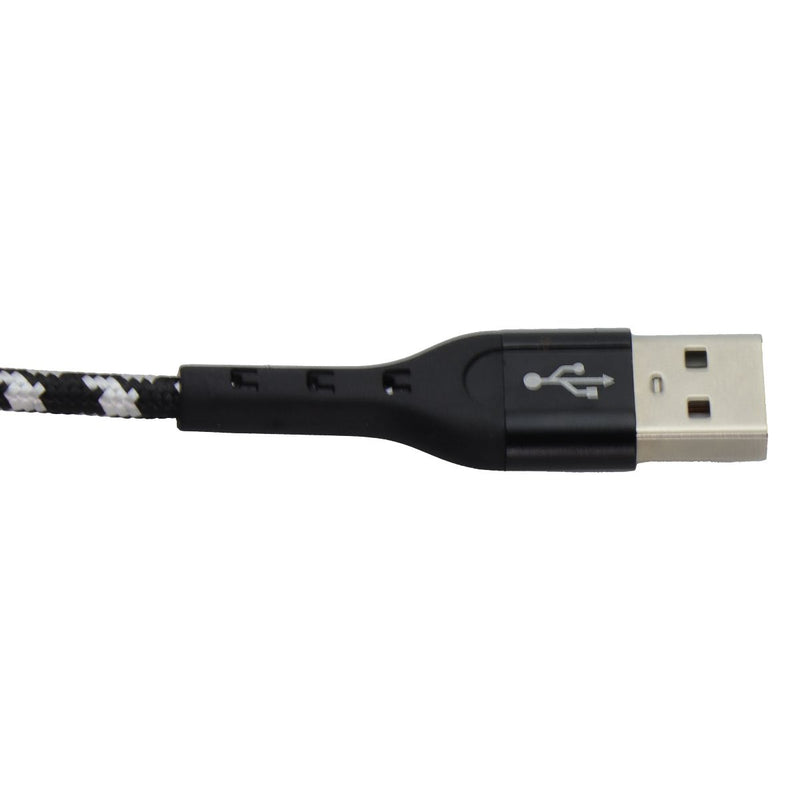 ZGear 10ft USB-A to USB-C Braided Sync & Charge Cable - Black/Silver