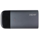 ZGear (10,000mAh) 2-in-1 Power Bank and Detachable Wall Charger - Black/Gray