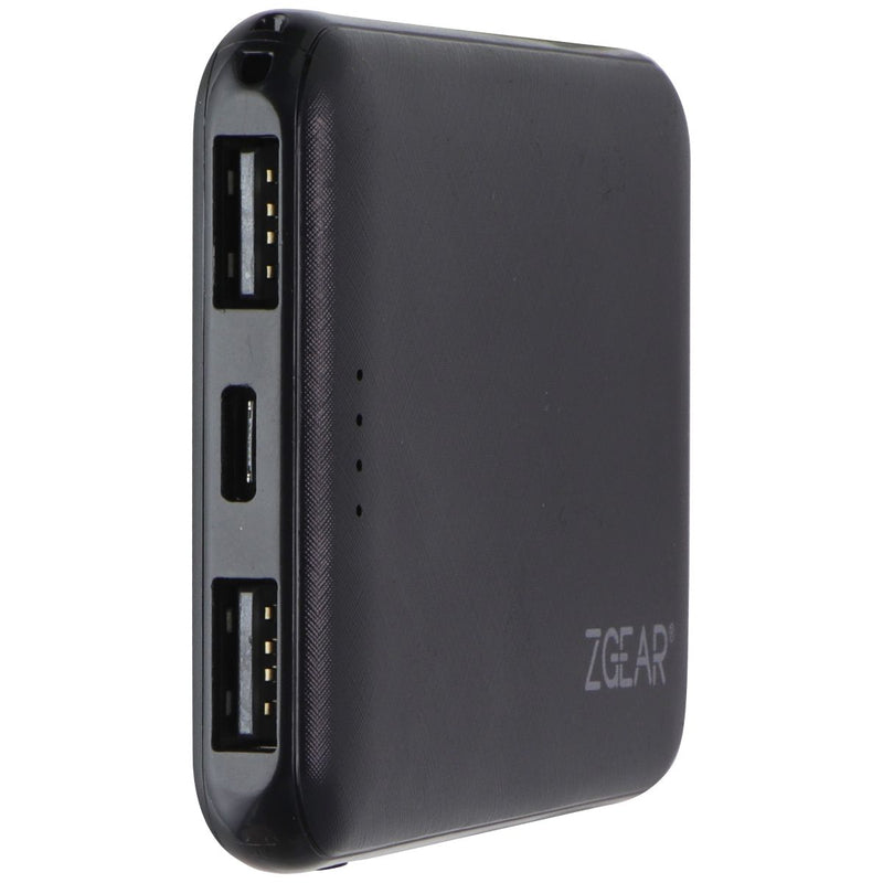 ZGear (5,000mAh) Slim Power Bank with Dual Charging Ports - Black
