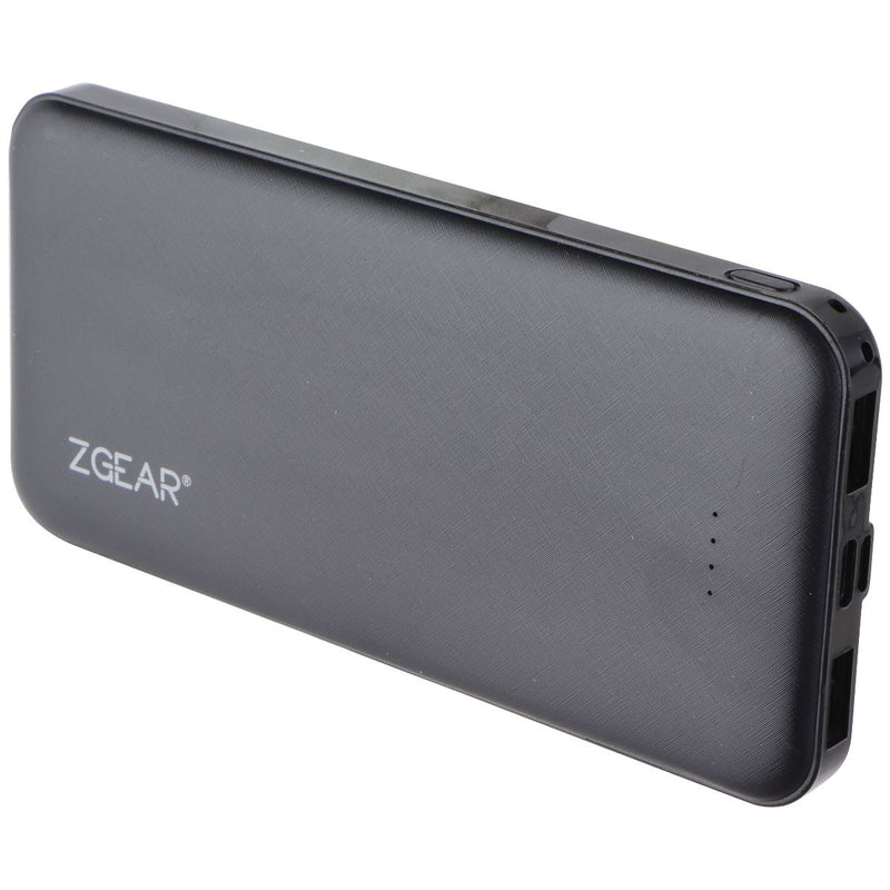 ZGear (10,000mAh) Slim Power Bank with Dual Charging Ports - Black