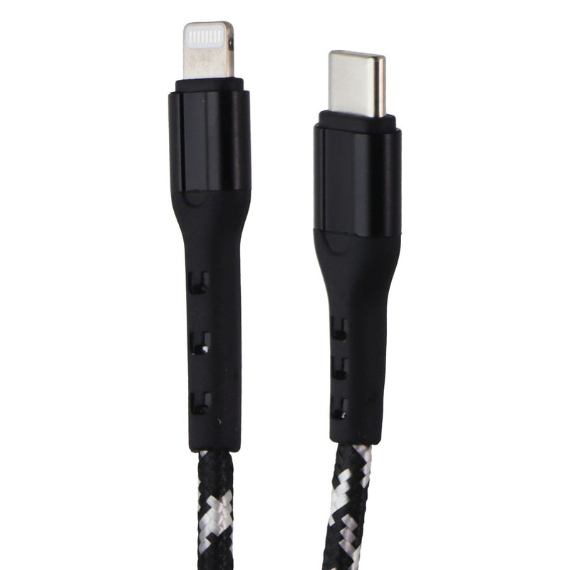 ZGEAR 10FT USB-C to Lightning 8-pin Braided Cable - Black / Silver