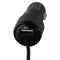 ZGEAR Coiled Car Charger with 8-Pin Lightning Connector & USB Port - Black