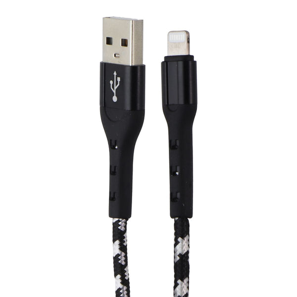 ZGEAR 10FT USB-A to Lightning 8-pin Braided Cable - Black / Silver
