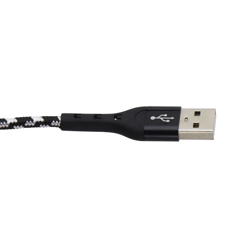 ZGEAR 10FT USB-A to Lightning 8-pin Braided Cable - Black / Silver