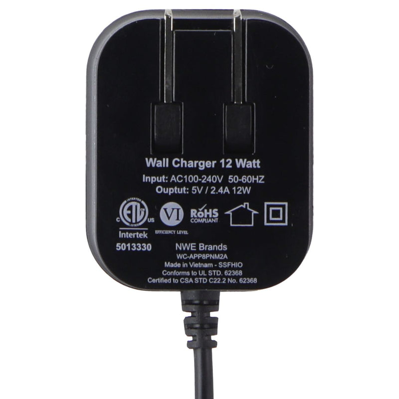 ZGEAR (12W) 8-Pin Lightning Wall Charger - Black (WC-APP8PNM2A)