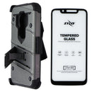 ZIZO Bolt Series Case and Holster for Motorola Moto G7 Play - Gray/Black