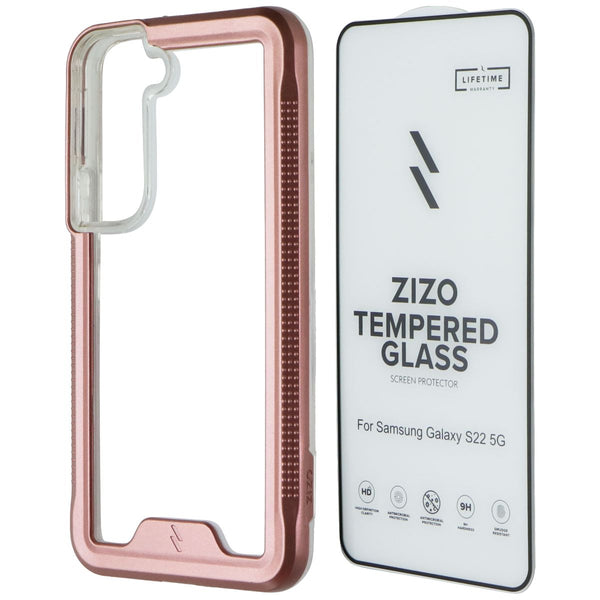 ZIZO Ion Series Case and Screen Protector for Samsung Galaxy S22 (5G) - Rose