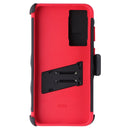 Zizo Bolt Series Case and Holster for Samsung Galaxy A35 - Black/Red