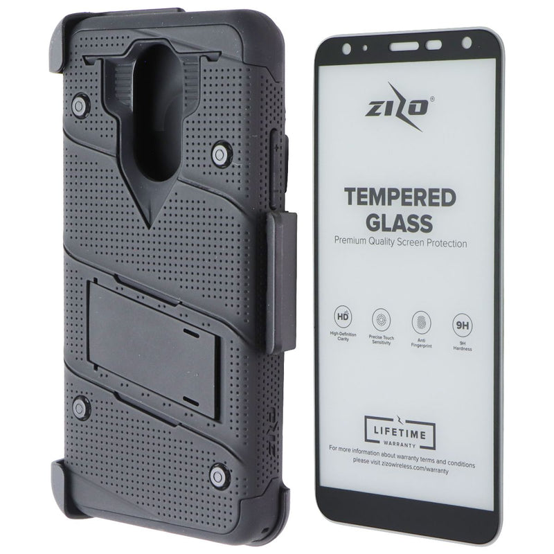 ZIZO Bolt Series Case / Screen / Holster for LG Harmony 3/K40/Solo  - Black