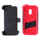 ZIZO Bolt Series Case / Holster / Glass for Motorola Moto G4 Play - Black/Red
