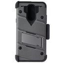 Zizo Bolt Series Case / Glass / Holster for LG Harmony 3 / K40 / Solo - Gray