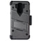 Zizo Bolt Series Case / Glass / Holster for LG Harmony 3 / K40 / Solo - Gray