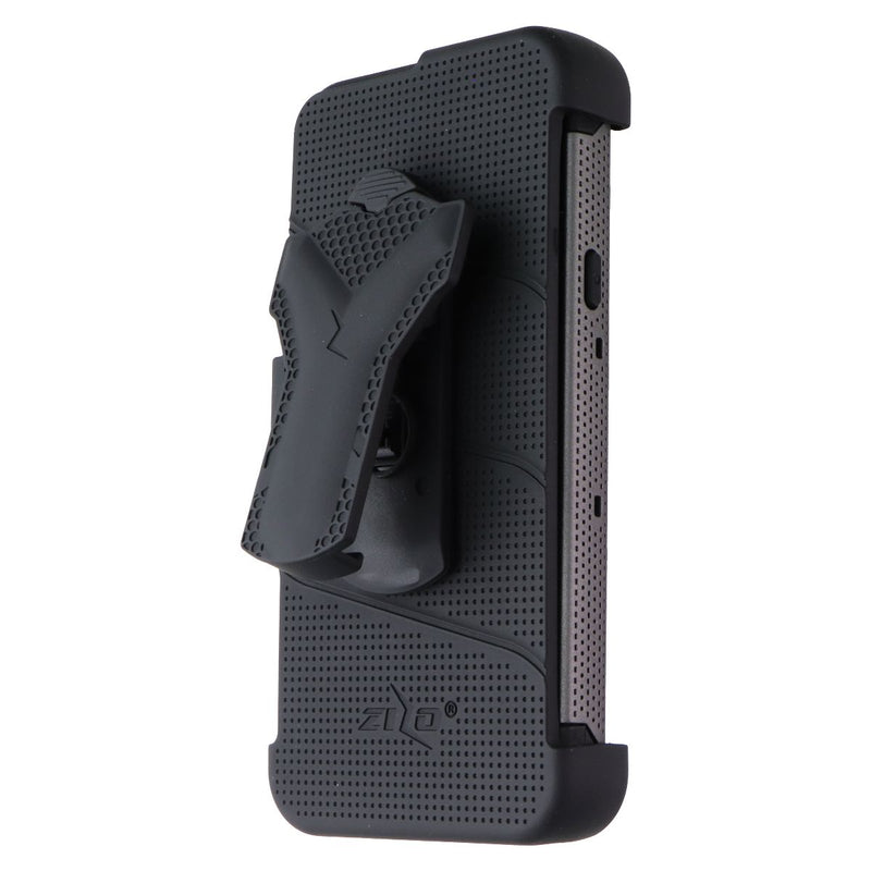 Zizo Bolt Series Case / Glass / Holster for LG Harmony 3 / K40 / Solo - Gray