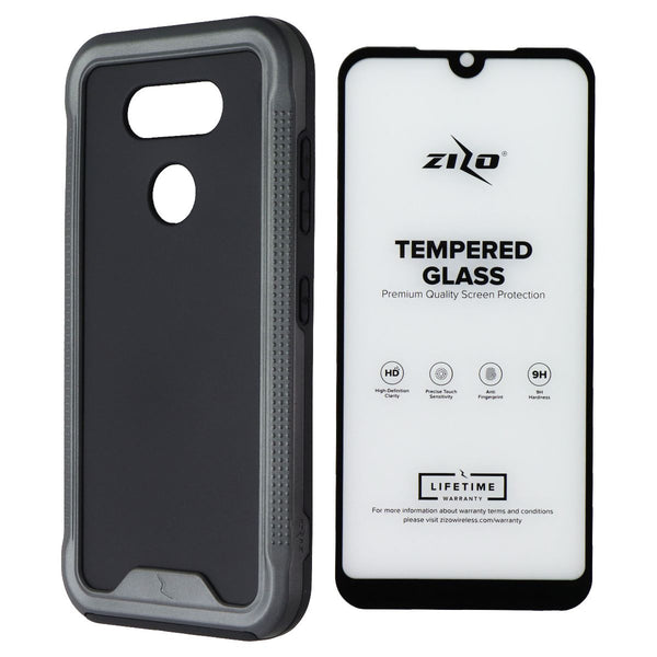 ZIZO Ion Series Case w/Glass for LG Fortune 3/Aristo 5/Tribute Monarch - Black