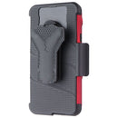 Zizo Bolt Series Case / Glass / Holster for LG Fortune 3/LG Aristo 5 - Red/Black