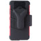 Zizo Bolt Series Case / Glass / Holster for LG Fortune 3/LG Aristo 5 - Red/Black
