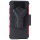 Zizo Bolt Series Case / Glass / Holster for LG Fortune 3/LG Aristo 5 - Red/Black