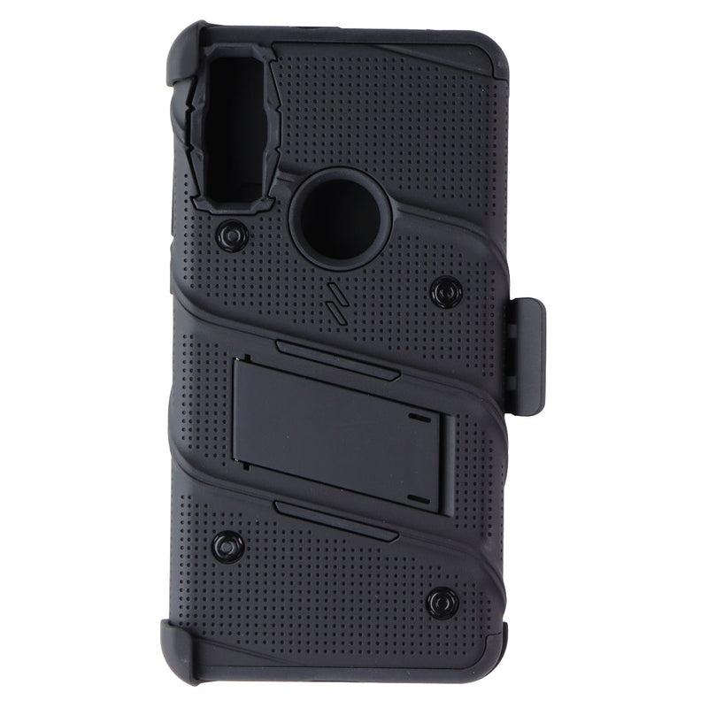 Zizo Bolt Series Case and Holster for Motorola Moto E (2020) - Black