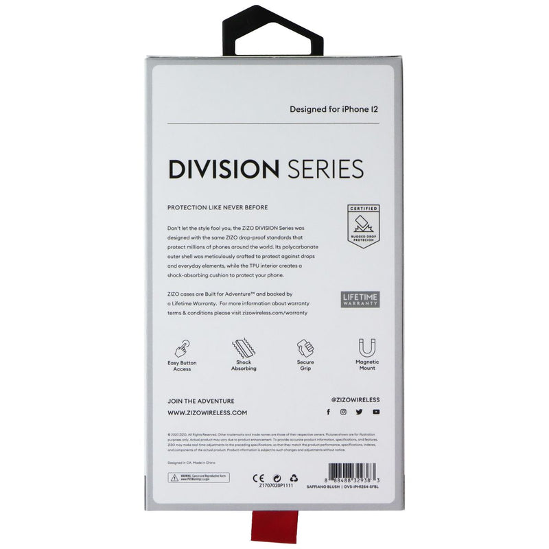 Zizo Division Series Case for Apple iPhone 12 Mini - Saffiano Blush