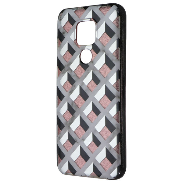 Zizo Divine Series Case for Motorola Moto G Play (2021) - Pink/Silver Geo