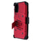 ZIZO Bolt Series Case / Holster / Glass for Samsung Galaxy A02s - Red/Black