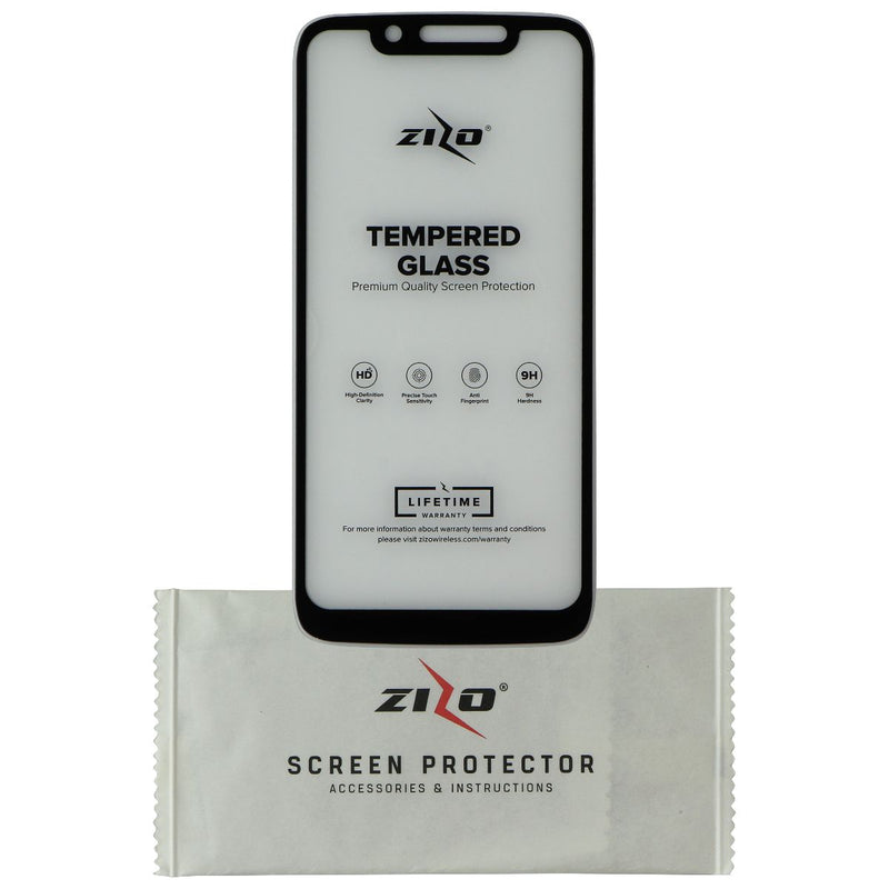 Zizo Bolt Series Case & Holster with Tempered Glass for Moto G7 Play - Black