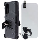 ZIZO Bolt Bundle with Case/Holster/Tempered Glass for Samsung Galaxy A54 - Black