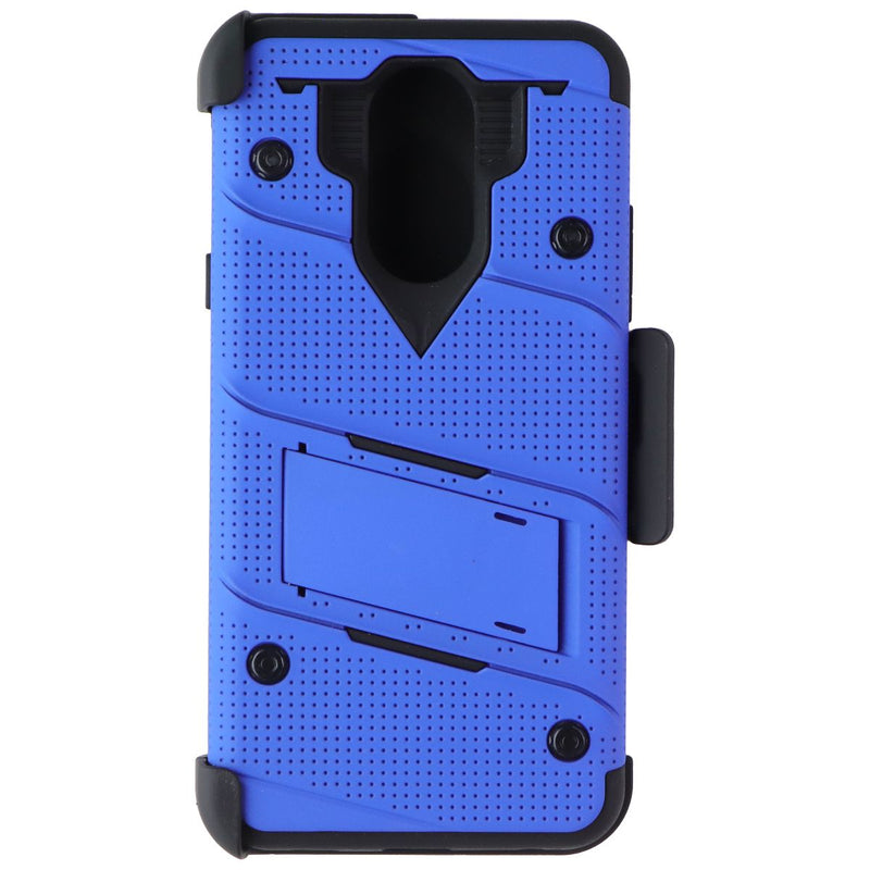 Zizo Bolt Series Case / Glass / Holster for LG Harmony 3 / K40 / Solo - Blue